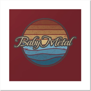 Baby Metal Retro Waves Posters and Art
